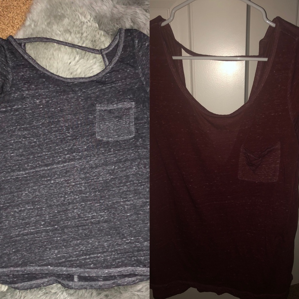BUNDLE - American Eagle open back shirt x2